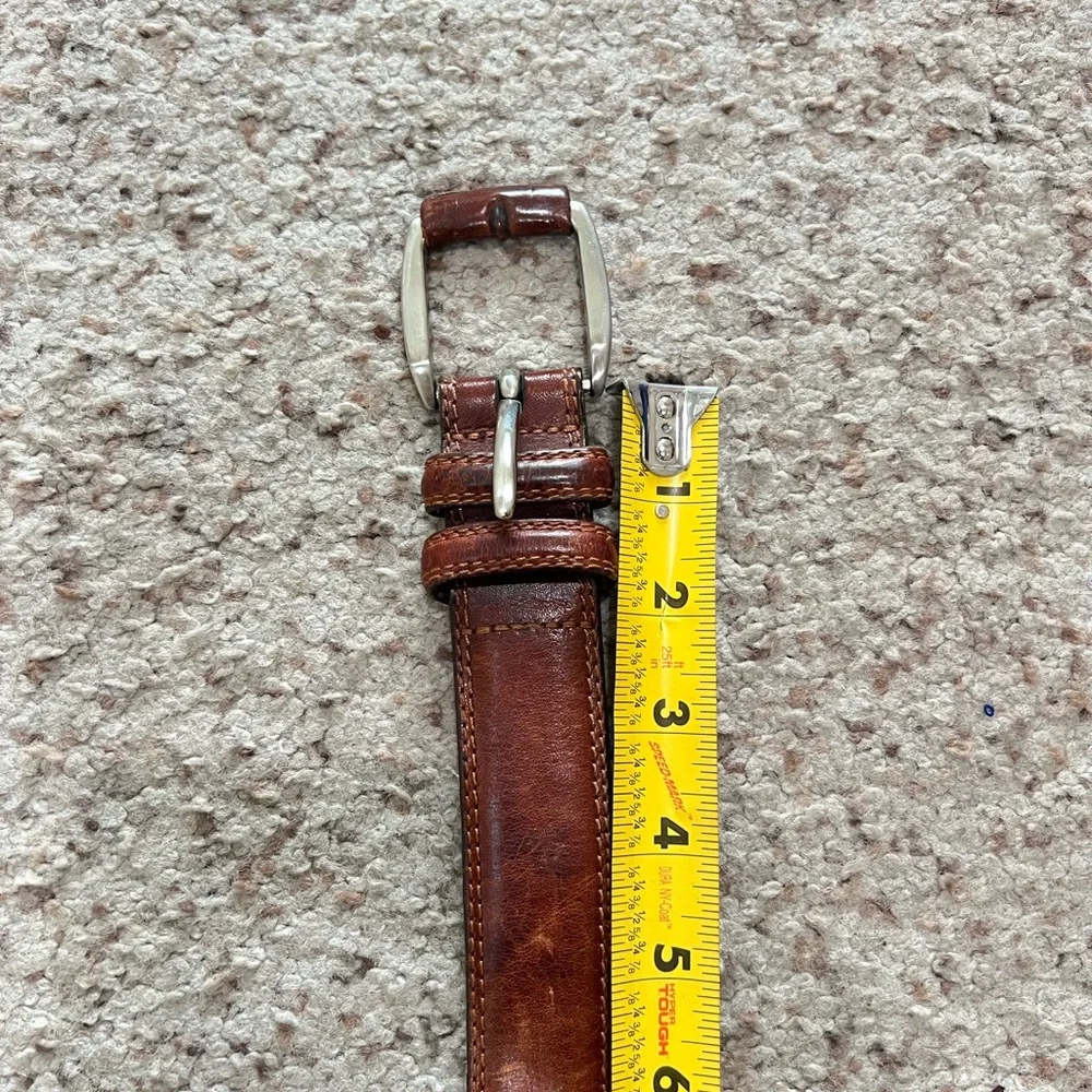 Fossil brown distressed Leather‎ Belt Mens Medium l Work Rugged Utility IGrunge